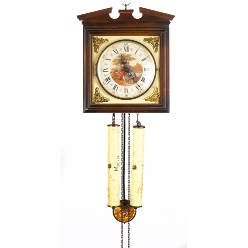 467 - A PENDULUM WALL CLOCK