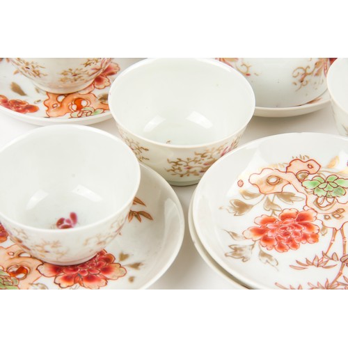 408 - A SET OF SIX CHINESE FAMILLE ROSE 