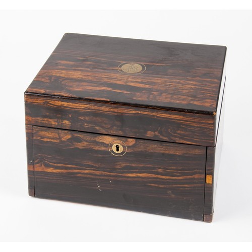 269 - A ROSEWOOD JEWELLERY BOX