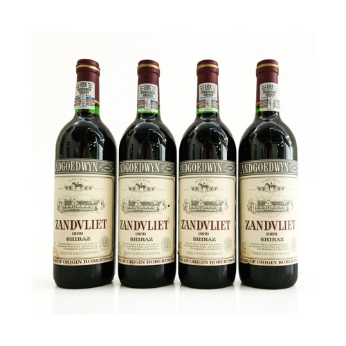 214 - 1989 Zandvliet Shiraz, four bottles 750ml