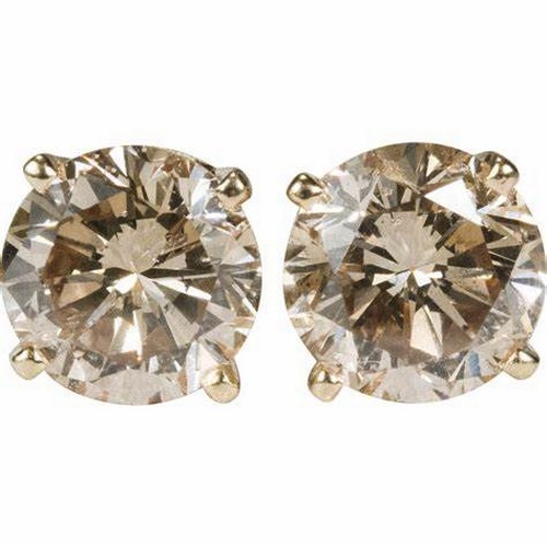 1001 - A PAIR OF DIAMOND EAR STUDS 0,80 CARATS