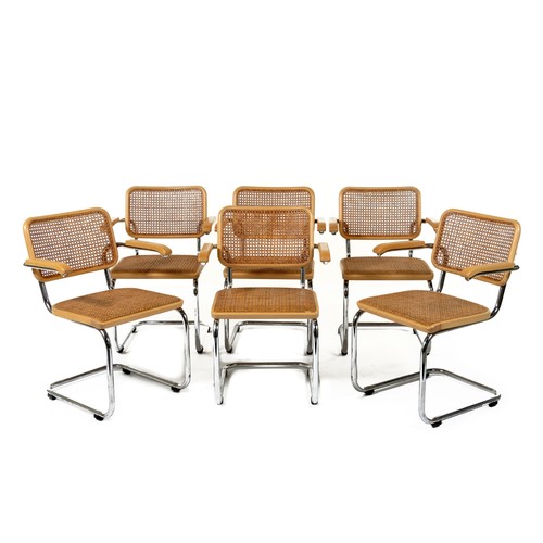 333 - A SET OF SIX S64 BEECH CANTILEVER CHAIRS, DESIGNED BY MARCEL BREUER IN 1938 FOR THONET