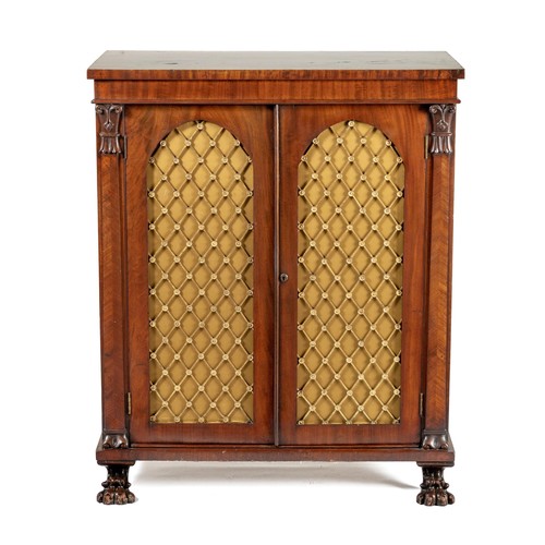 217 - A REGENCY MAHOGANY CHIFFONIER SIDEBOARD