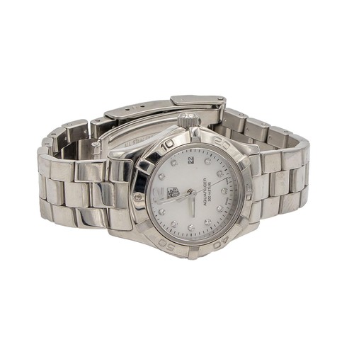 27 - A TAG HEUER AQUARACER LADIES WRISTWATCH