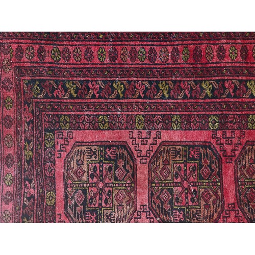 28 - AN AFGHAN RUG, MODERN