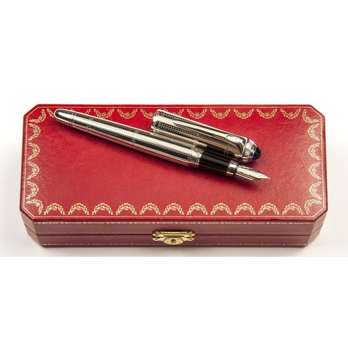 A CARTIER ROADSTER RIVERTS FOUNTAIN PEN