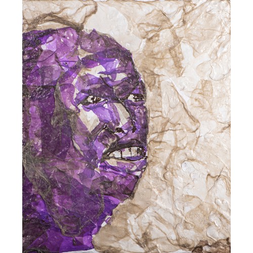 356 - Mbongeni Buthelezi (South African 1966 - ) PORTRAIT IN PURPLE