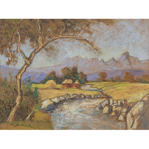 284 - Olchert Braak (South African 1894 - 1971) TREE ALONGSIDE A STREAM and RONDAWELS ALONGSIDE A STREAM, ... 