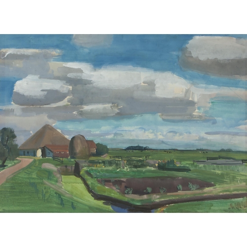 285 - Alfred Frederic Krenz (Austrian/South African 1899 - 1980) HAARLEM POLDERLAND