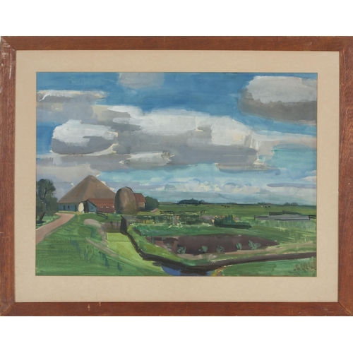 285 - Alfred Frederic Krenz (Austrian/South African 1899 - 1980) HAARLEM POLDERLAND