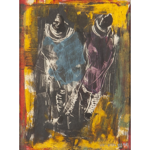 333 - Otto Klar (South African 1908 - 1994) ROBED FIGURES