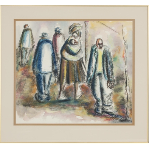 331 - Joe (Joseph Ramapulane) Maseko (South African 1940 - 2008) FIGURES WAITING