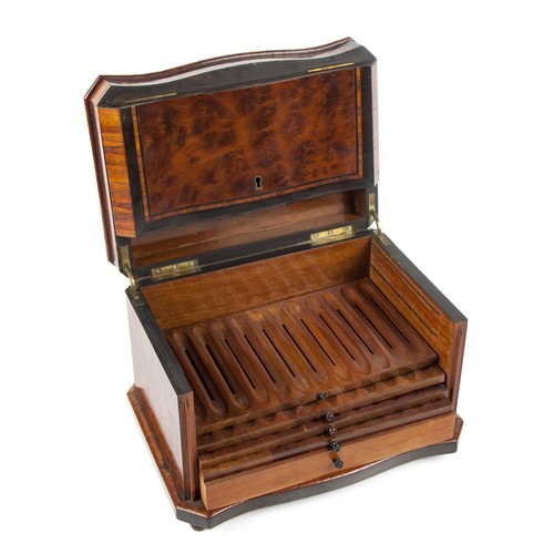 101 - A WOODEN CIGAR HOLDER