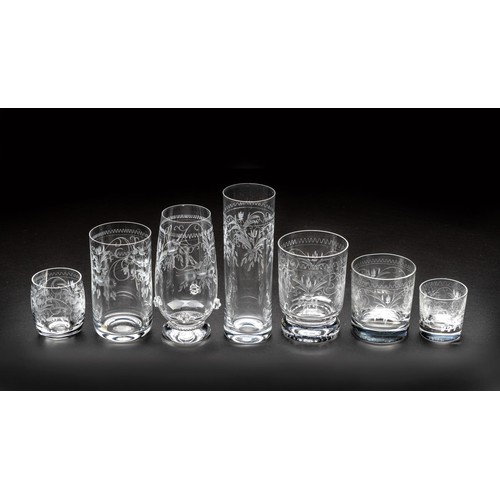 1048 - A PART-SUITE OF THERIESENTHAL 'CONNOISSEUR' PATTERN GLASSWARE