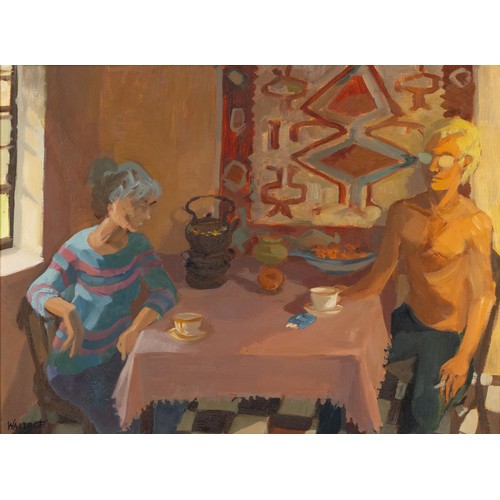 Marjorie Wallace (South African 1925 2005) COUPLE SITTING AT THE