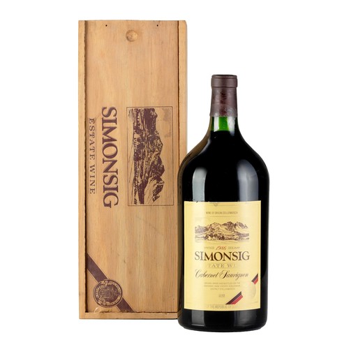 173 - Simonsig Cabernet Sauvignon 1986, three litre Jeroboam