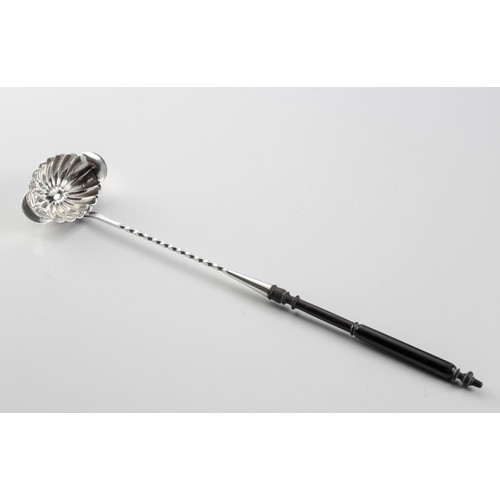 962 - A FRENCH SILVER PUNCH LADLE, CHRISTOFLE