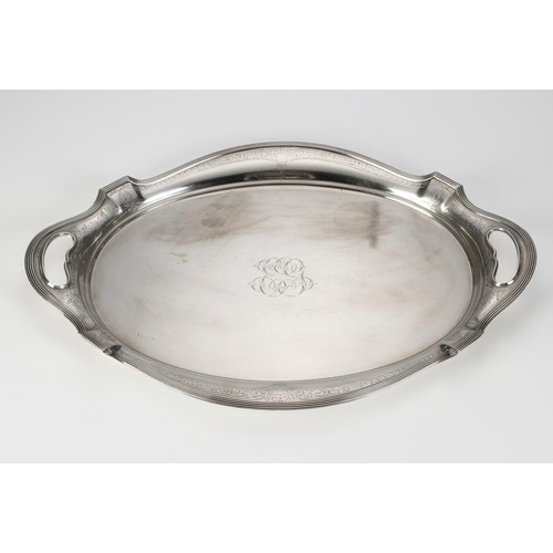 959 - AN AMERICAN SILVER TRAY, JOHN GORHAM, PROVIDENCE, RHODES ISLAND, 1917