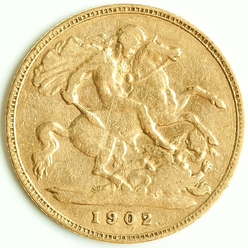 646 - A 1902 KING EDWARD VII GOLD HALF SOVEREIGN