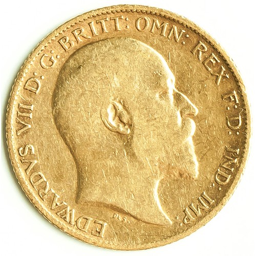 648 - A 1907 KING EDWARD VII GOLD HALF SOVEREIGN