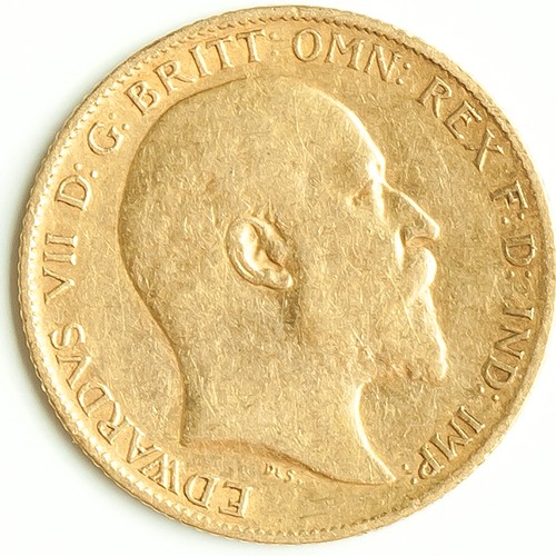 653 - A KING EDWARD VII GOLD HALF SOVEREIGN