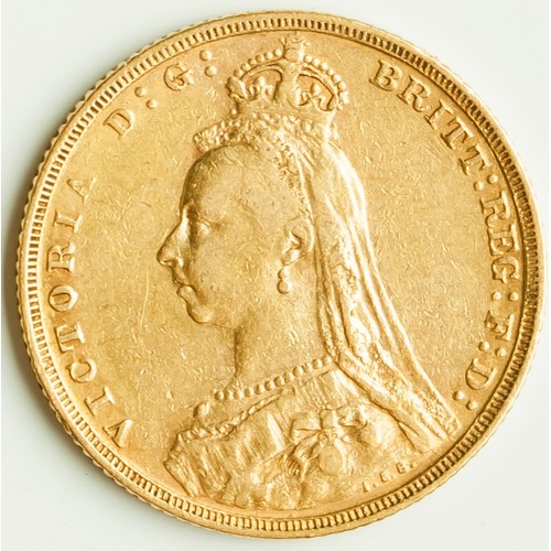 644 - A QUEEN VICTORIA GOLD HALF SOVEREIGN