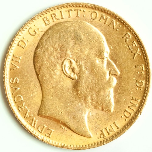 651 - A KING EDWARD VII GOLD HALF SOVEREIGN