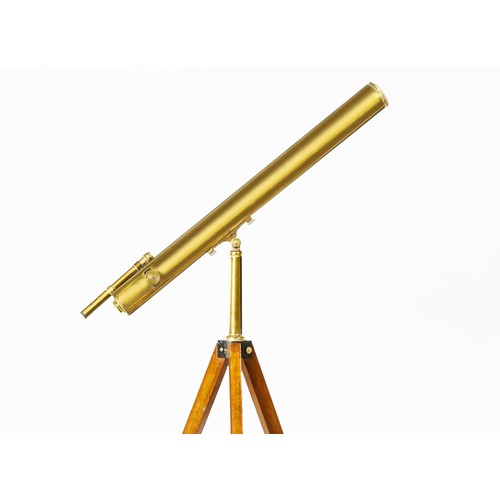 140 - A DOUBLE BARREL BRASS TELESCOPE