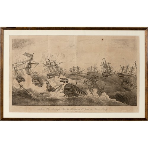 82 - James Cundee, Loss of His Majesty's Ship the Sceptre, of Seventy Four Guns in Table Bay, circa 1806