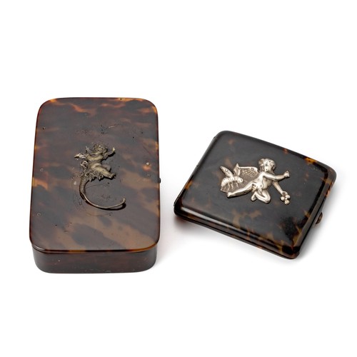 113 - AN EDWARDIAN TORTOISESHELL CIGARETTE BOX