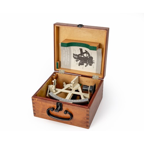 70 - A CASED YACHT SEXTANT, FREIBURGER PRAEZISIONMECHANIK, CIRCA 1980