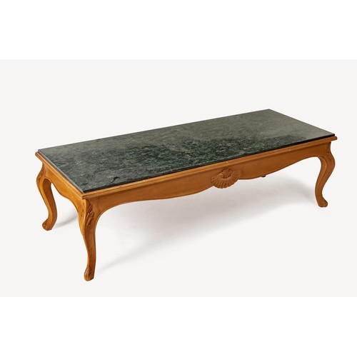 323 - A SATINWOOD LOW TABLE, MODERN