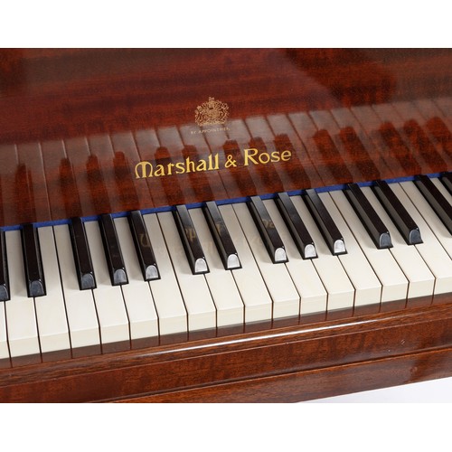 329 - A MARSHALL AND ROSE MAHOGANY CASED BABY GRAND PIANO, CIRCA 1955