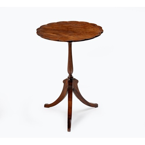 209 - A MAHOGANY PIE-CRUST TRIPOD TABLE