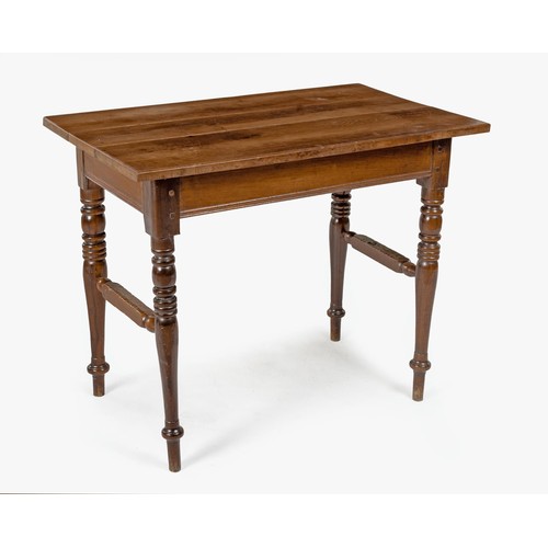 263 - AN OAK SIDE TABLE, 19TH CENTURY