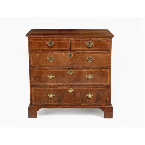 192 - A GEORGE III MAHOGANY CHEST OF DRAWERS