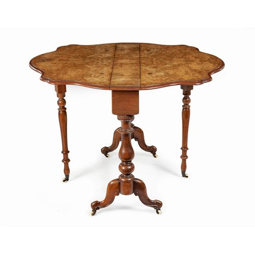 234 - A VICTORIAN WALNUT SUTHERLAND TABLE