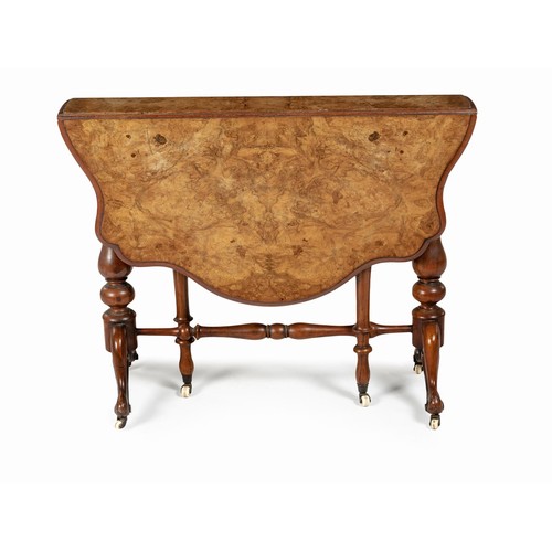 234 - A VICTORIAN WALNUT SUTHERLAND TABLE