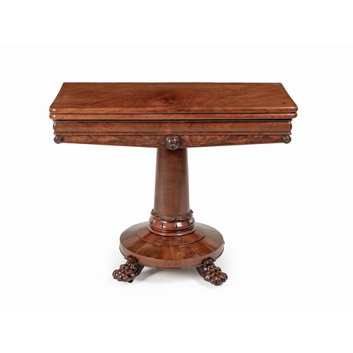 223 - A WILLIAM IV MAHOGANY TEA TABLE