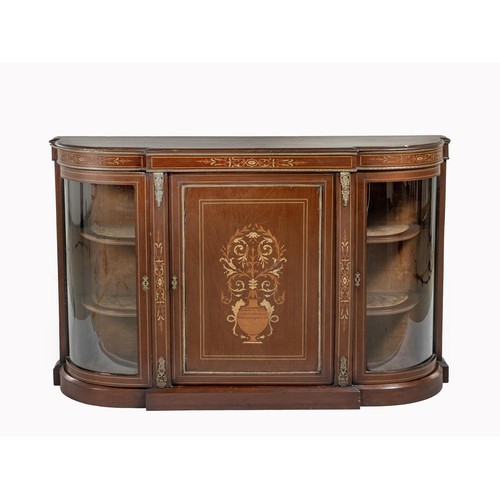 240 - A MAHOGANY, INLAID AND GILT-METAL MOUNTED SIDE CABINET