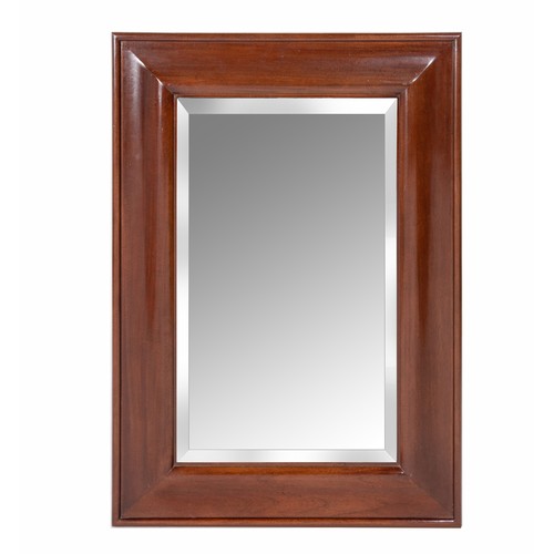 316 - A MAHOGANY MIRROR