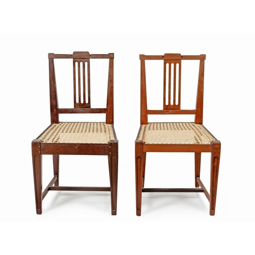 299 - A PAIR OF CAPE FRUITWOOD SPLIT SPLAT CHAIRS