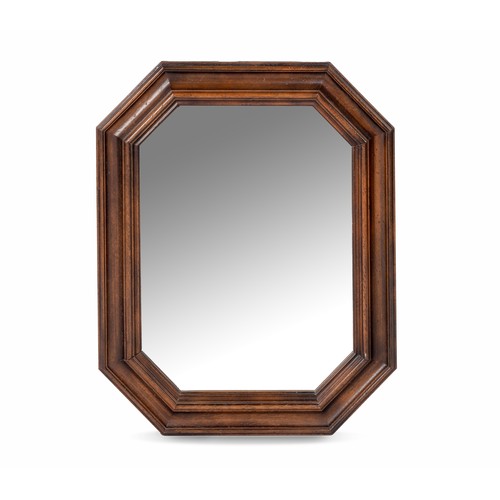 315 - A MAHOGANY MIRROR, MID 20TH CENTURY