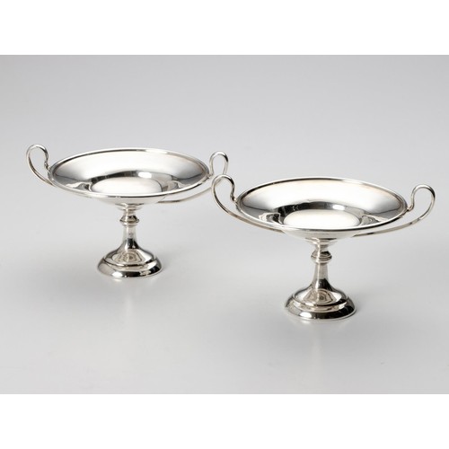 908 - A PAIR OF GEORGE V SILVER BON-BON DISHES, GOLDSMITHS AND SILVERSMITHS CO LTD, LONDON, 1917