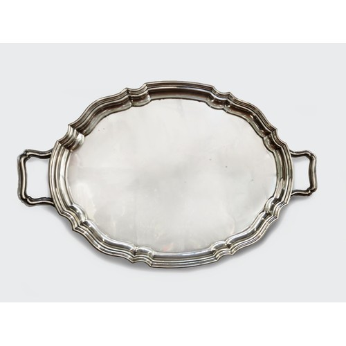 985 - AN ELECTROPLATE TRAY, K AND L