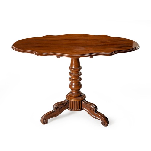 256 - A MAHOGANY TRIPOD TABLE, LATE 19TH CENTURY