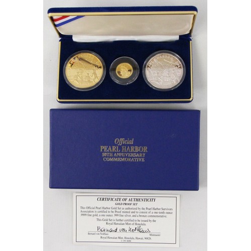 103 - A 50TH ANNIVERSARY PEARL HARBOR COIN SET