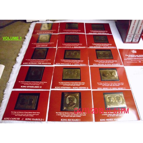 79 - A KINGS AND QUEENS OF GREAT BRITAIN GOLD STAMP SERIES