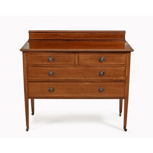 282 - A MAHOGANY CHEST-OF-DRAWERS, 19TH CENTURY