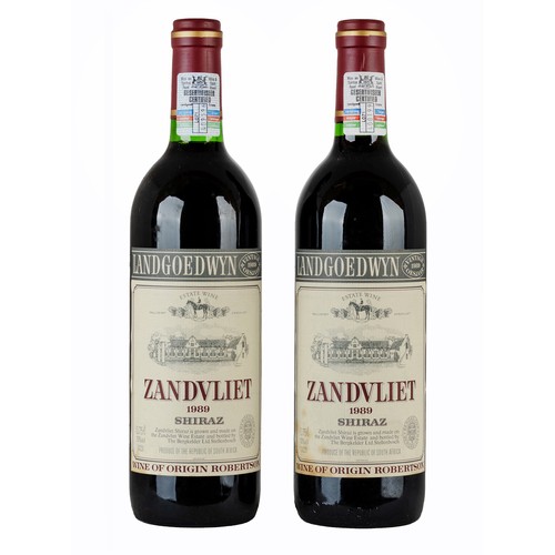 4 - 1989 Zandvliet Shiraz, two bottles 750ml